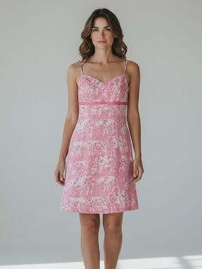 Vintage Lilly Pulitzer Run for the Roses Rhino Print Sheath Dress Size 4